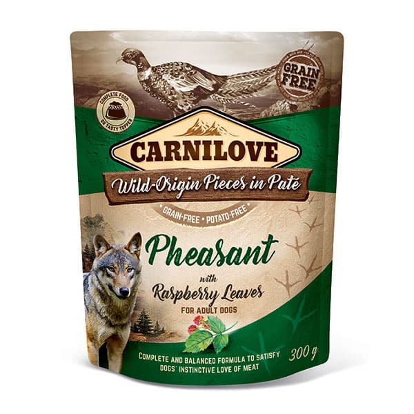 Carnilove Dog Wet Food Pouch Pheasant With Raspberry Leaves 300g